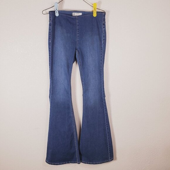 Free People Denim - Free People Womens Flare Jeans W27 Blue Denim Bell Bottom 61855-16515125 Boho